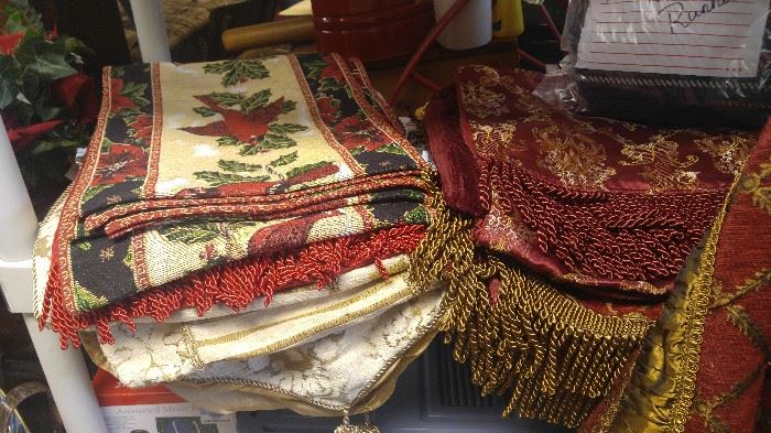 Massive collection of Christmas Linens
