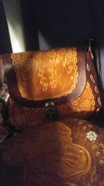 Hand toiled leather purses