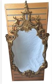 Chippendale Revival - Chinoiserie Gilt Mirror