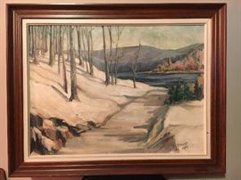 Pitluga 1967 Oil on canvas painting