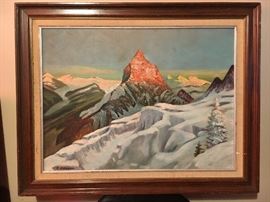 C. Adloff Oil on canvas painting