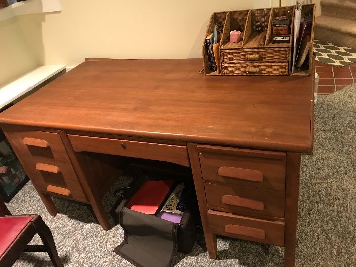 Wooden office desk