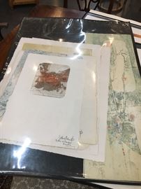 Stack of various Hoi Lebadang artist proofs