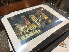 Stack of signed Robert W. Addison artist proofs