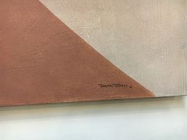 David Johns Acrylic Painting "Trio in Mesa"