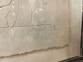 Frank Gallo signed paper cast