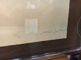 Jamie Wyeth Signed lithograph of Rudolph Nureyev