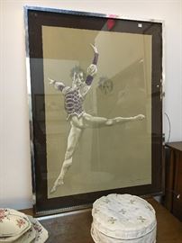 Jamie Wyeth Signed lithograph of Rudolph Nureyev