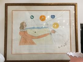 Salvador Dali signed Dalian Prophecy 