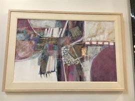 Signed Craig Reheis Mixed Media "Copper Window Series #10"