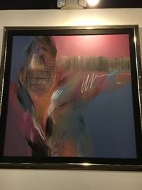 Signed Craig Reheis Large Pastel Painting 