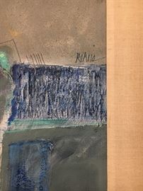 Signed Craig Reheis Mixed Media "Copper Window Series #6"