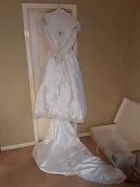 wedding dress, gown