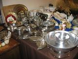 Silver serving pieces