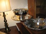Wallace silver punch bowl w/ cups and tray ( came from JB Hudson's)