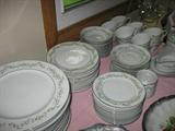 Brentwood china for 12 w/serving pieces