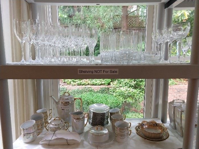 Entire set of Orrefors Optica "Symphony" stemware:                                                              -13, water glasses                                                                                                 -16, white wines                                                                                                              -8, red wines