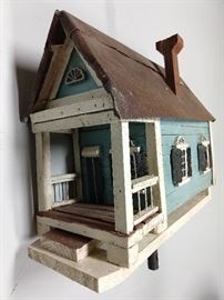 Custom made wooden birdhouse, by Larry and Gail Smith, the "Mirrobella Duboix", built around 1820 in Vicksburg, MS, it was an entertainment center for gambling, drinks and companionship; destroyed by General Grant in 1863.