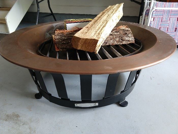 Frontgate 40-Inch, .8MM-Gauge Copper Fire Pit; original cost, $500.00