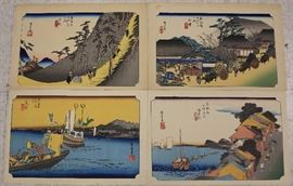 LOT #5294 - LOT OF (24) VINTAGE JAPANESE WOODBLOCK PRINTS