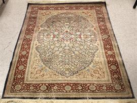 LOT #5379 - KASHAN PERSIAN WOVEN RUG, 29.5" X 62"