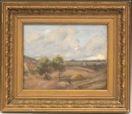 LOT #5401 - 1900'S FRENCH IMPRESSIONIST OIL ON BOARD