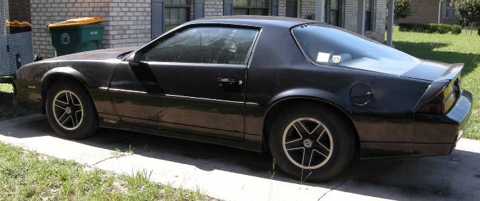 Available for pre-sale: Black 1989 Camaro RS, 2-door hatchback, 3 L V6; email earlybirdes@gmail.com