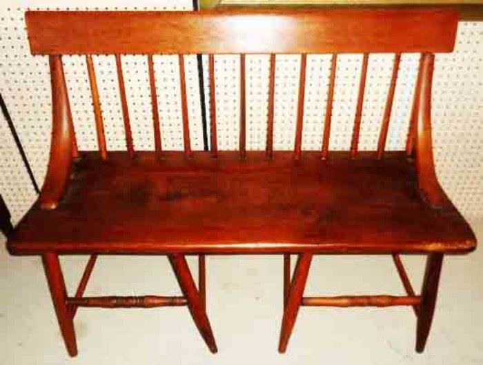 Antique, Single Plank Hall Seat