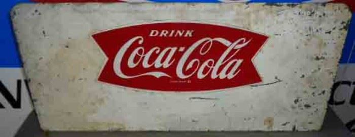 Original 1960s Coca-Cola Fishtail Vending Topper