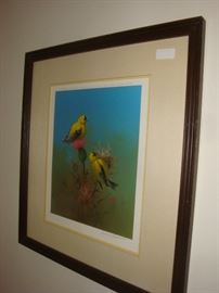 Owen Gromme framed, matted, signed print