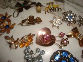 Some of the older vintage costume jewelry.
