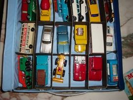 Assortment of Matchbox, mainly Lesney, but a couple others took up residence