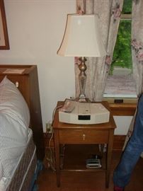 One side table of the Drexel bedroom set