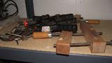 Wooden clamps and tools
