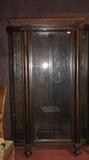 Oak rounded end China Cabinet