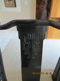 Oriental Dinning room set black lacker and tiki