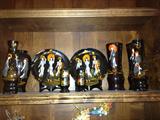 Plates and vases from Viet Nam with mother of pearl inlays