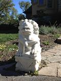 Close up of one of the fu dogs, they are identical