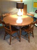 Maple Kitchen Table with leaf and four chairs