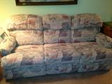 Sofa with side reclyiners