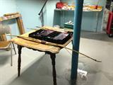 Vintage Fishing Equipment and much more, including Wood Bow and Arrow