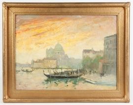Fernando A. Carter (American, 1855-1931) Venice Cityscape