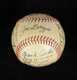 1948 Signed Yankee Baseball