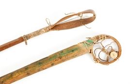 Pair of Choctaw Stickball Sticks