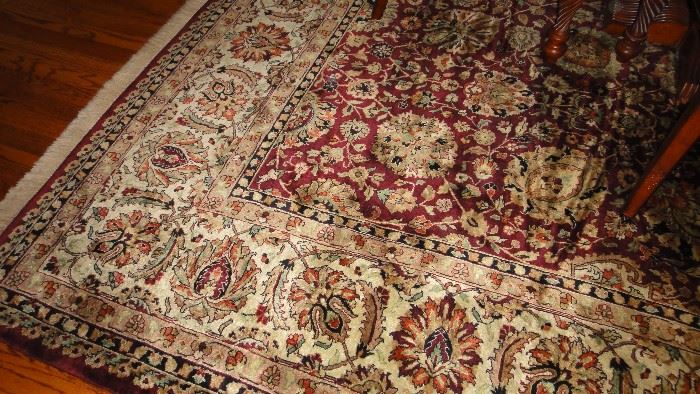 Large Hand knotted area rug, 9X12 