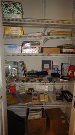 Office supplies, paper, markers, pens 