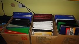 3 ring binders, office supplies 