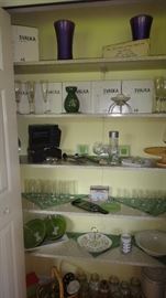 Lots of Stemware, Glassware and serving pieces 