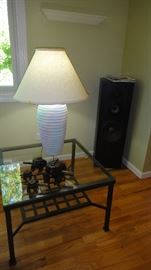 End tables and lamps, matching set 