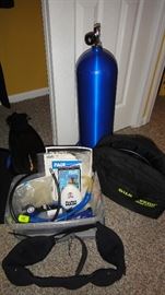 Dive Tank, Weight belt, Accessories 